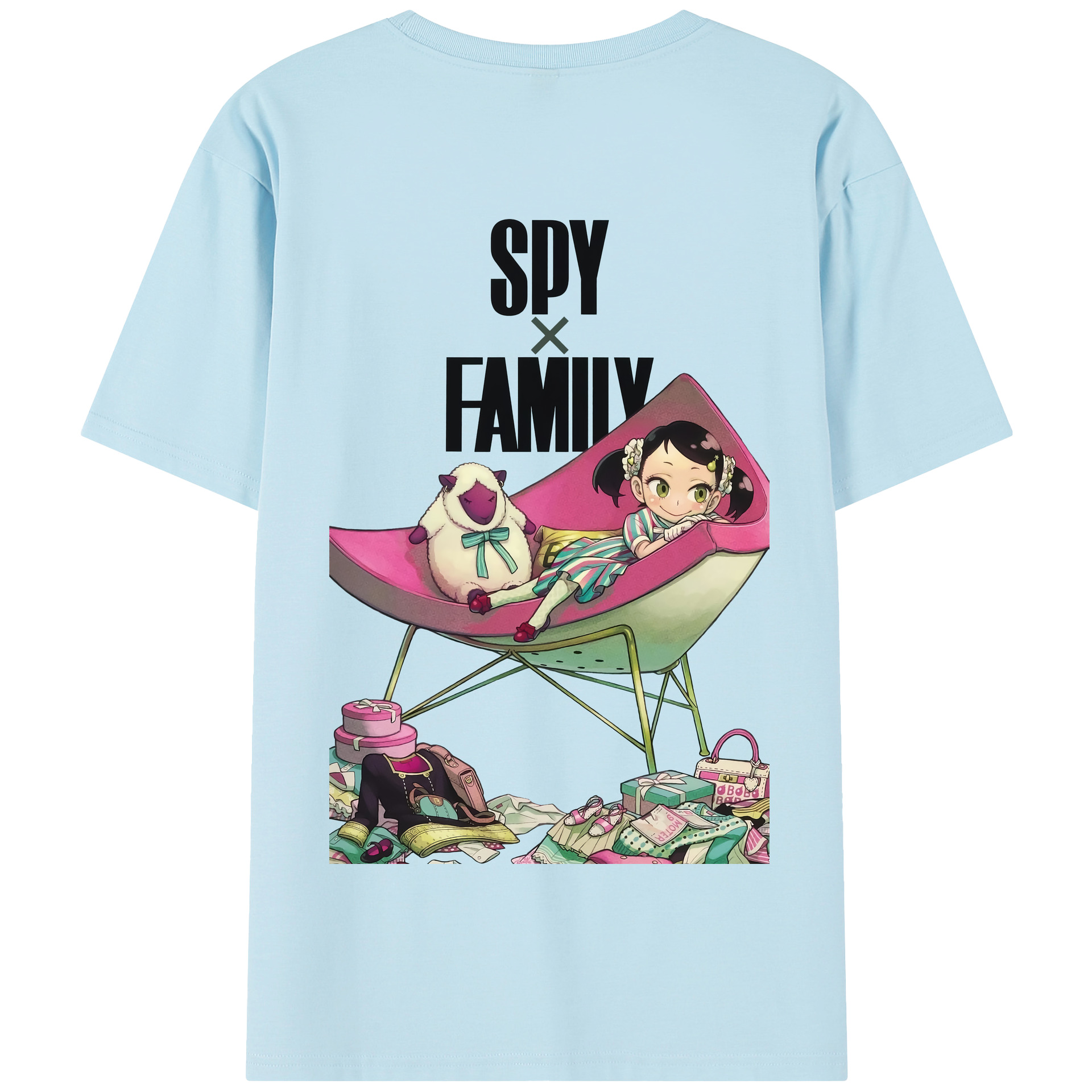 （画像用） SPY×FAMILY间谍家家酒 綿100％半袖Tシャツ（背面プリント）